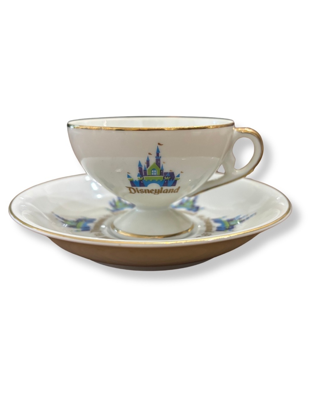 Vintage Walt Disney Productions Japan Mini Tea Cup & Saucer Set - Picture 1 of 7